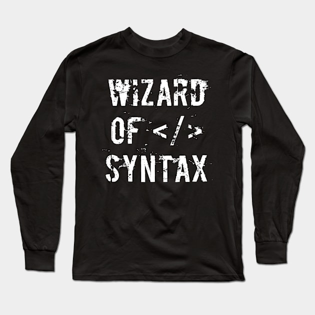 Wizard of syntax Long Sleeve T-Shirt by Ferdi Everywhere